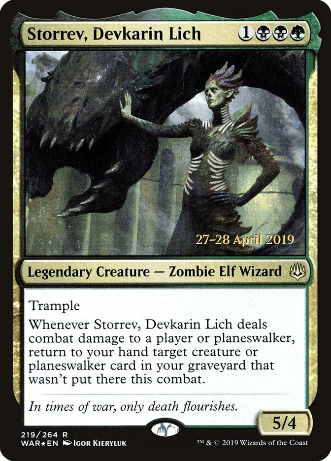 Storrev, Devkarin Lich  [War of the Spark Prerelease Promos] | Empire Gaming NC