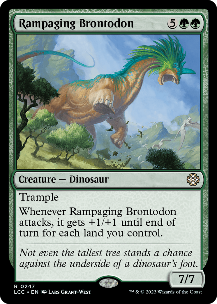 Rampaging Brontodon [The Lost Caverns of Ixalan Commander] | Empire Gaming NC