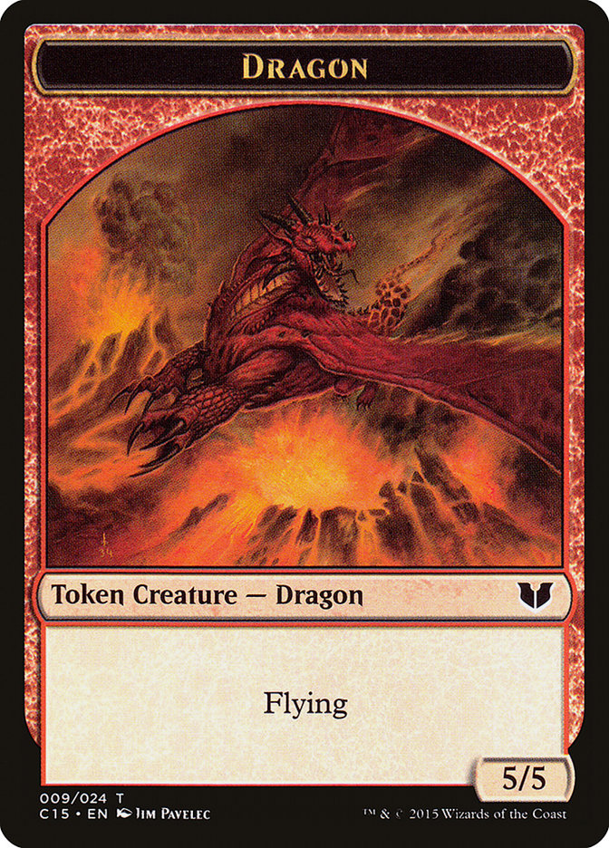 Dragon // Dragon Double-Sided Token [Commander 2015 Tokens] | Empire Gaming NC