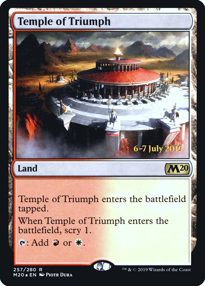 Temple of Triumph  [Core Set 2020 Prerelease Promos] | Empire Gaming NC