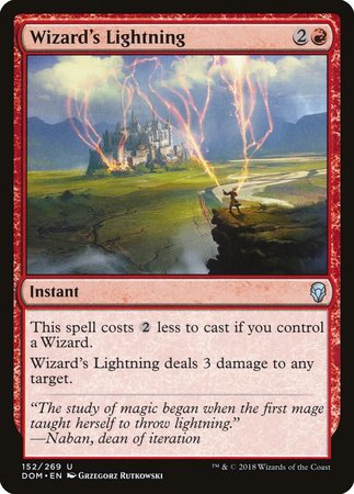 Wizard's Lightning [Dominaria] | Empire Gaming NC