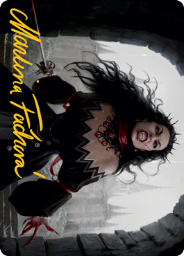 Voldaren Stinger Art Card (Gold-Stamped Signature) [Innistrad: Midnight Hunt Art Series] | Empire Gaming NC