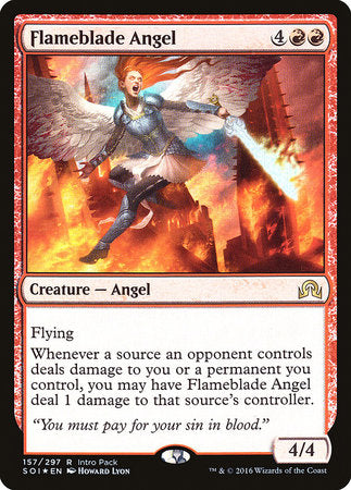 Flameblade Angel (Intro Pack) [Shadows over Innistrad Promos] | Empire Gaming NC