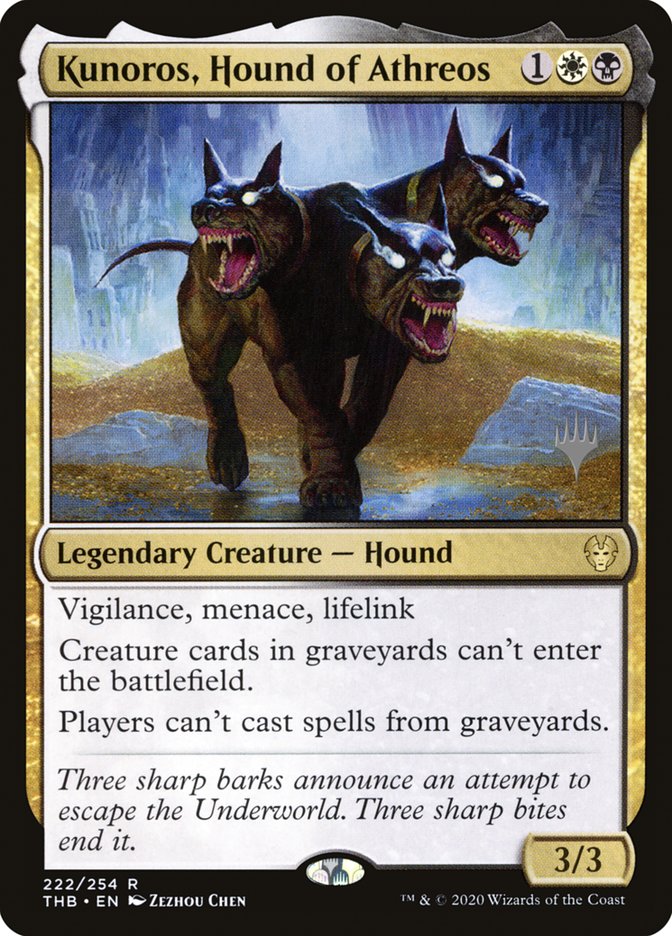 Kunoros, Hound of Athreos (Promo Pack) [Theros Beyond Death Promos] | Empire Gaming NC