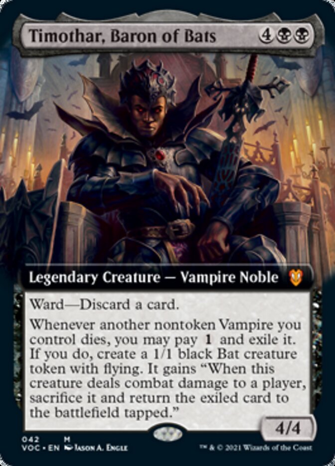 Timothar, Baron of Bats (Extended) [Innistrad: Crimson Vow Commander] | Empire Gaming NC