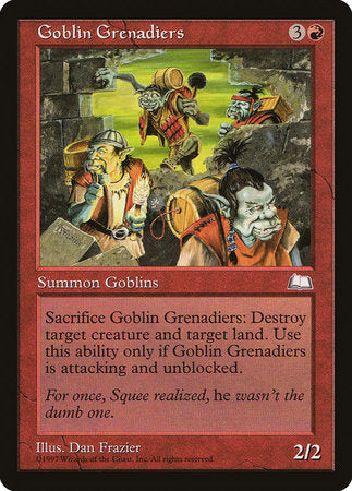 Goblin Grenadiers [Weatherlight] | Empire Gaming NC