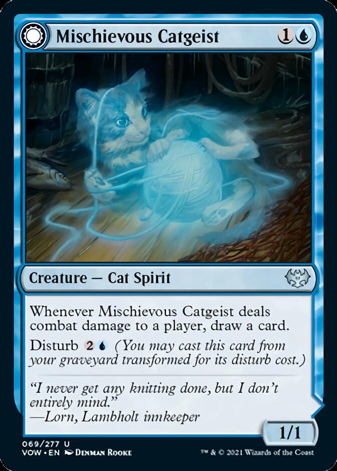 Mischievous Catgeist // Catlike Curiosity [Innistrad: Crimson Vow] | Empire Gaming NC