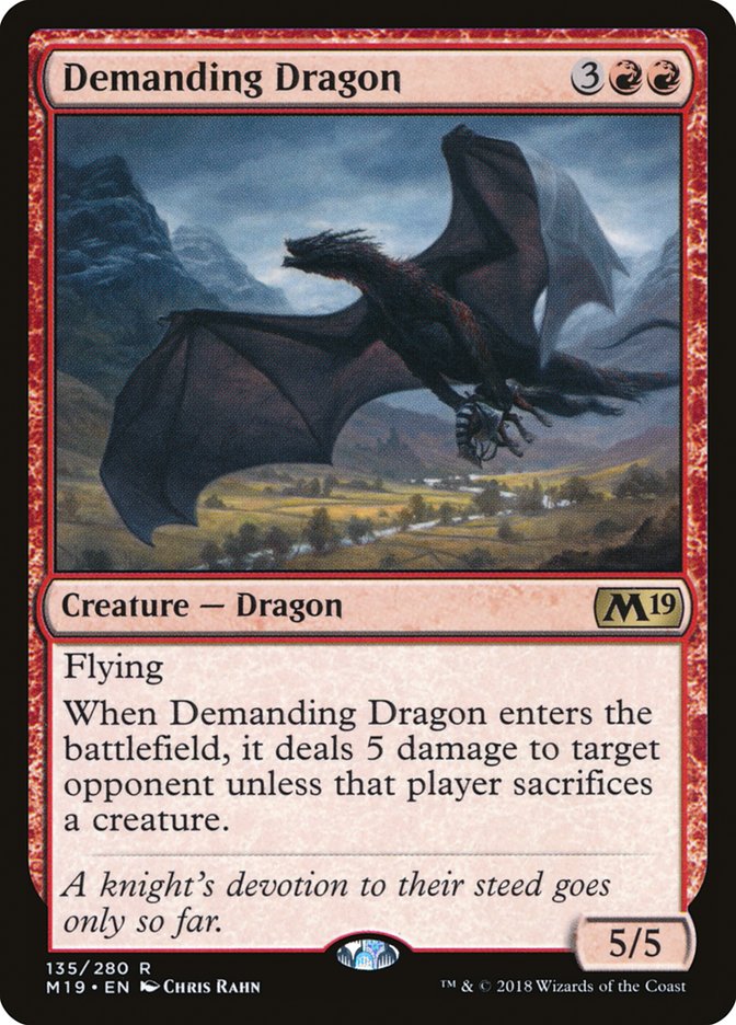 Demanding Dragon [Core Set 2019] | Empire Gaming NC