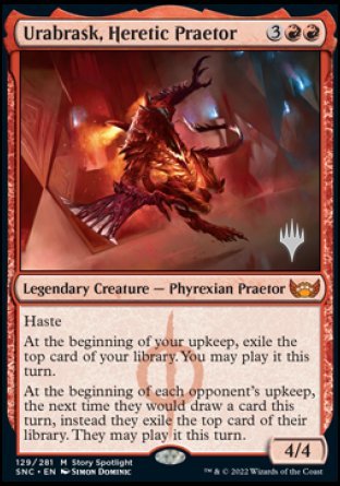 Urabrask, Heretic Praetor (Promo Pack) [Streets of New Capenna Promos] | Empire Gaming NC