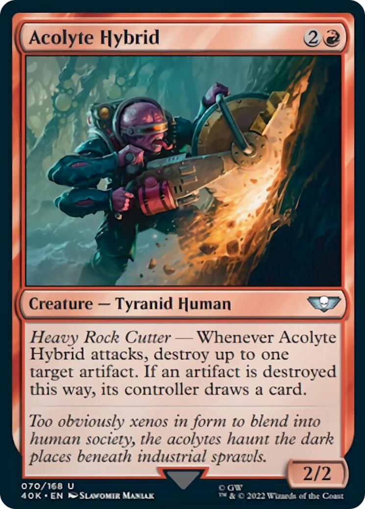 Acolyte Hybrid (Surge Foil) [Universes Beyond: Warhammer 40,000] | Empire Gaming NC