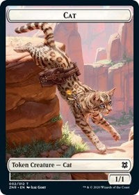 Cat // Hydra Double-sided Token [Zendikar Rising Tokens] | Empire Gaming NC