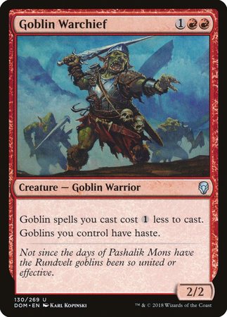 Goblin Warchief [Dominaria] | Empire Gaming NC