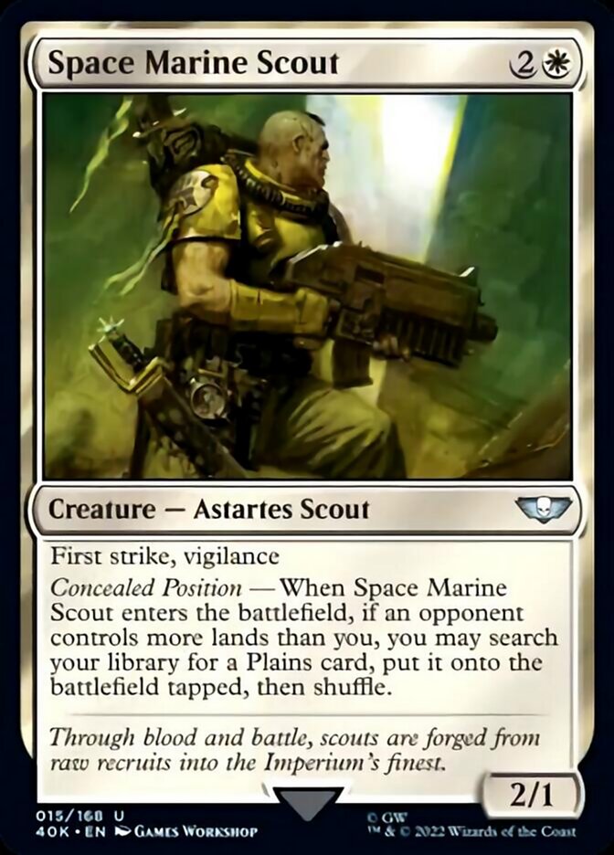 Space Marine Scout (Surge Foil) [Universes Beyond: Warhammer 40,000] | Empire Gaming NC