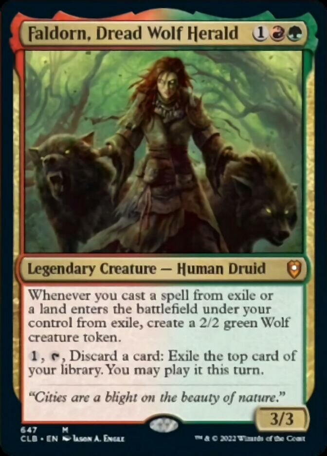 Faldorn, Dread Wolf Herald [Commander Legends: Battle for Baldur's Gate] | Empire Gaming NC