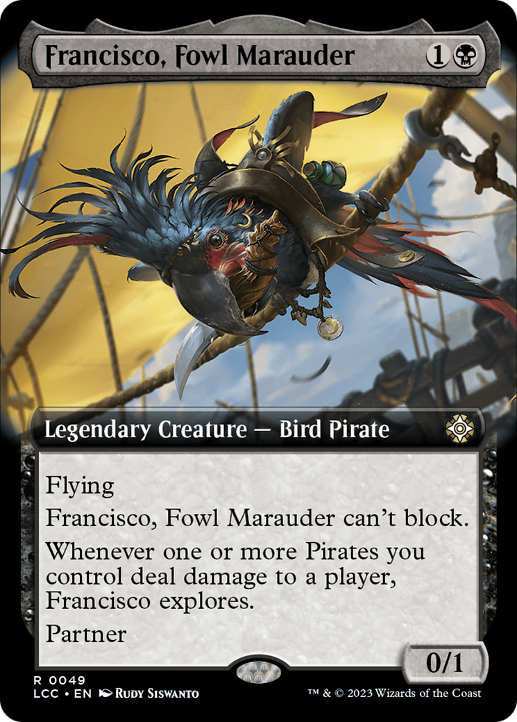 Francisco, Fowl Marauder (Extended Art) [The Lost Caverns of Ixalan Commander] | Empire Gaming NC