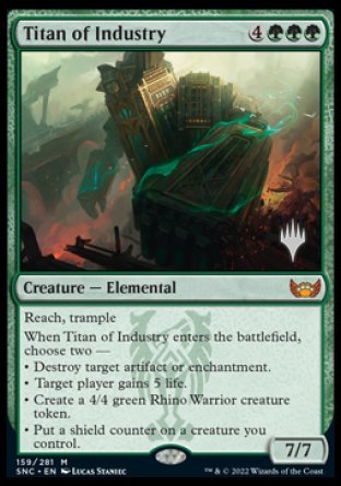 Titan of Industry (Promo Pack) [Streets of New Capenna Promos] | Empire Gaming NC