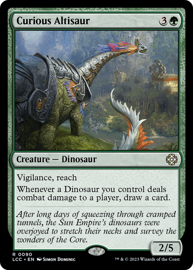 Curious Altisaur [The Lost Caverns of Ixalan Commander] | Empire Gaming NC