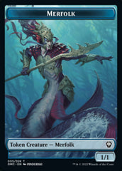 Saproling // Merfolk Double-sided Token [Dominaria United Tokens] | Empire Gaming NC