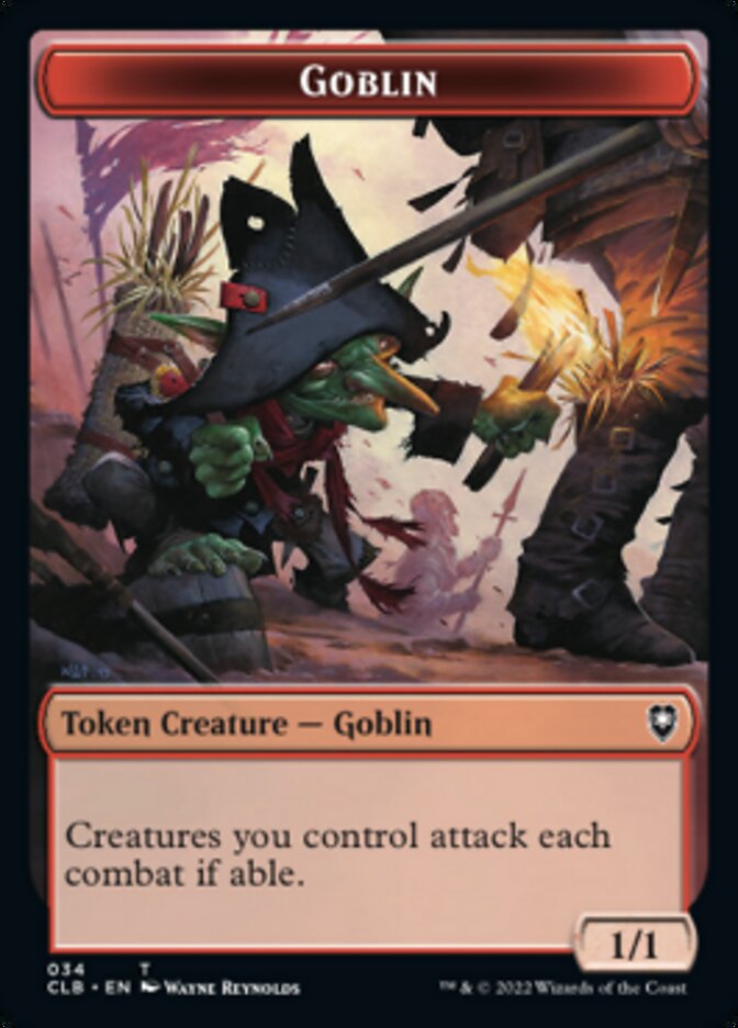 Pirate // Goblin Double-sided Token [Commander Legends: Battle for Baldur's Gate Tokens] | Empire Gaming NC