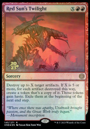 Red Sun's Twilight [Phyrexia: All Will Be One Prerelease Promos] | Empire Gaming NC