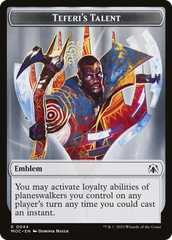 First Mate Ragavan // Teferi's Talent Emblem Double-Sided Token [March of the Machine Commander Tokens] | Empire Gaming NC