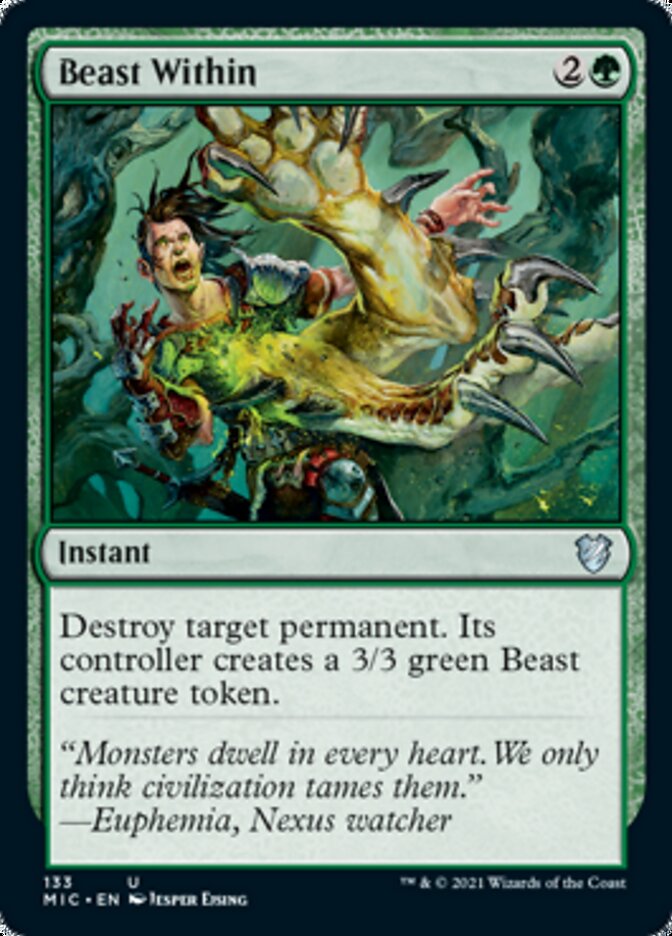 Beast Within [Innistrad: Midnight Hunt Commander] | Empire Gaming NC