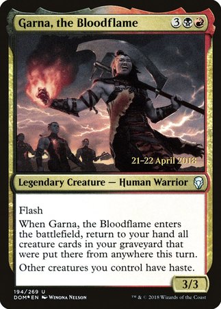 Garna, the Bloodflame [Dominaria Promos] | Empire Gaming NC