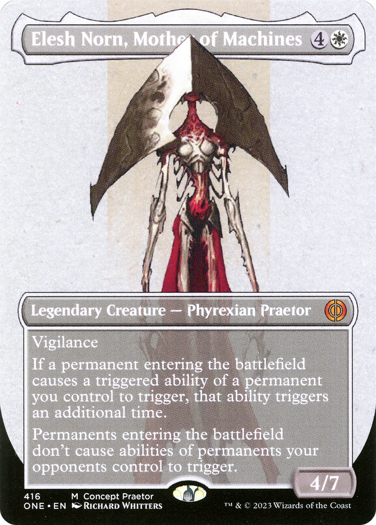 Elesh Norn, Mother of Machines (Borderless Concept Praetors) [Phyrexia: All Will Be One] | Empire Gaming NC