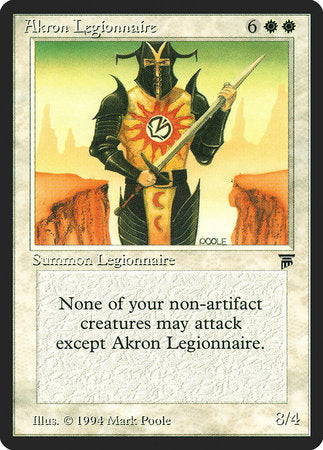 Akron Legionnaire [Legends] | Empire Gaming NC