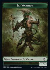 Elf Warrior // Wurm Double-sided Token [Streets of New Capenna Commander Tokens] | Empire Gaming NC