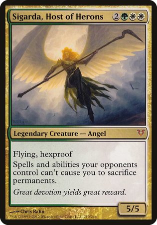 Sigarda, Host of Herons (Oversized) [Open the Helvault] | Empire Gaming NC