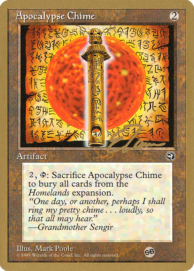 Apocalypse Chime (Eric Tam) (SB) [Pro Tour Collector Set] | Empire Gaming NC