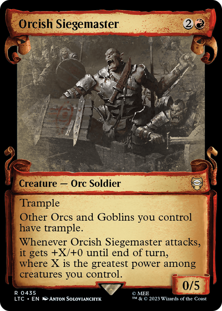 Orcish Siegemaster [The Lord of the Rings: Tales of Middle-Earth Commander Showcase Scrolls] | Empire Gaming NC