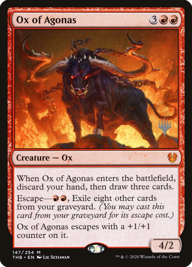 Ox of Agonas (Promo Pack) [Theros Beyond Death Promos] | Empire Gaming NC