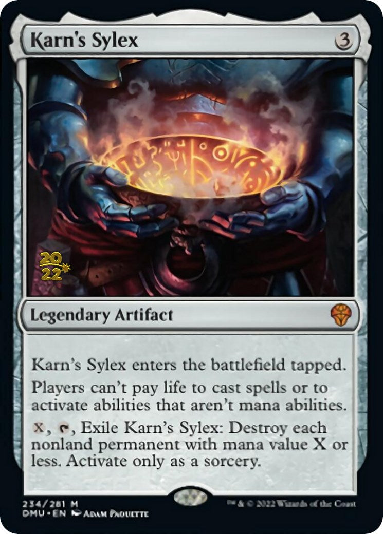 Karn's Sylex [Dominaria United Prerelease Promos] | Empire Gaming NC