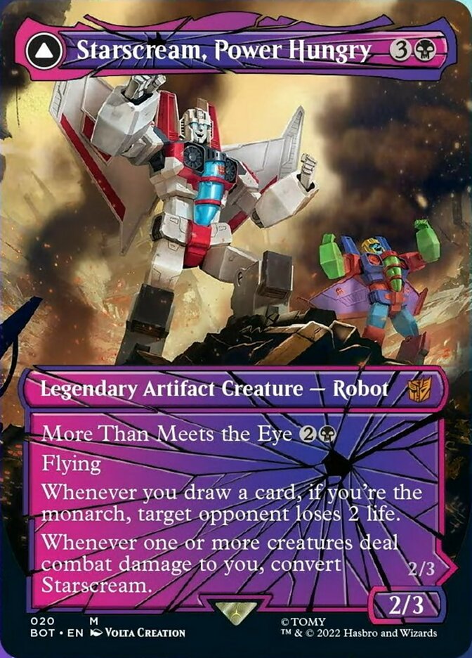 Starscream, Power Hungry // Starscream, Seeker Leader (Shattered Glass) [Universes Beyond: Transformers] | Empire Gaming NC