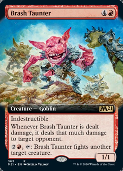 Brash Taunter (Extended Art) [Core Set 2021] | Empire Gaming NC