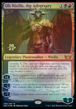 Ob Nixilis, the Adversary [Streets of New Capenna Prerelease Promos] | Empire Gaming NC