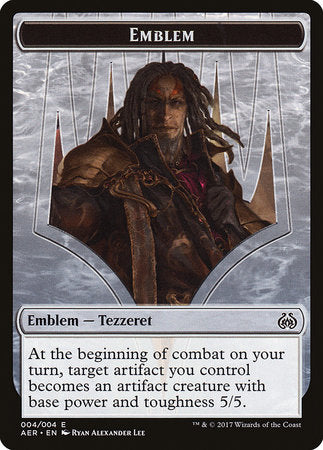 Emblem - Tezzeret the Schemer [Aether Revolt Tokens] | Empire Gaming NC