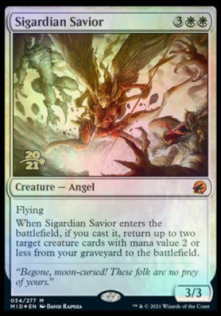 Sigardian Savior [Innistrad: Midnight Hunt Prerelease Promos] | Empire Gaming NC