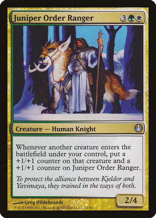 Juniper Order Ranger [Duel Decks: Knights vs. Dragons] | Empire Gaming NC
