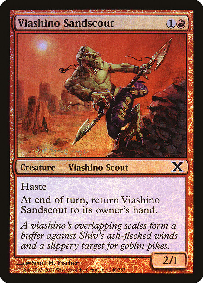 Viashino Sandscout (Premium Foil) [Tenth Edition] | Empire Gaming NC