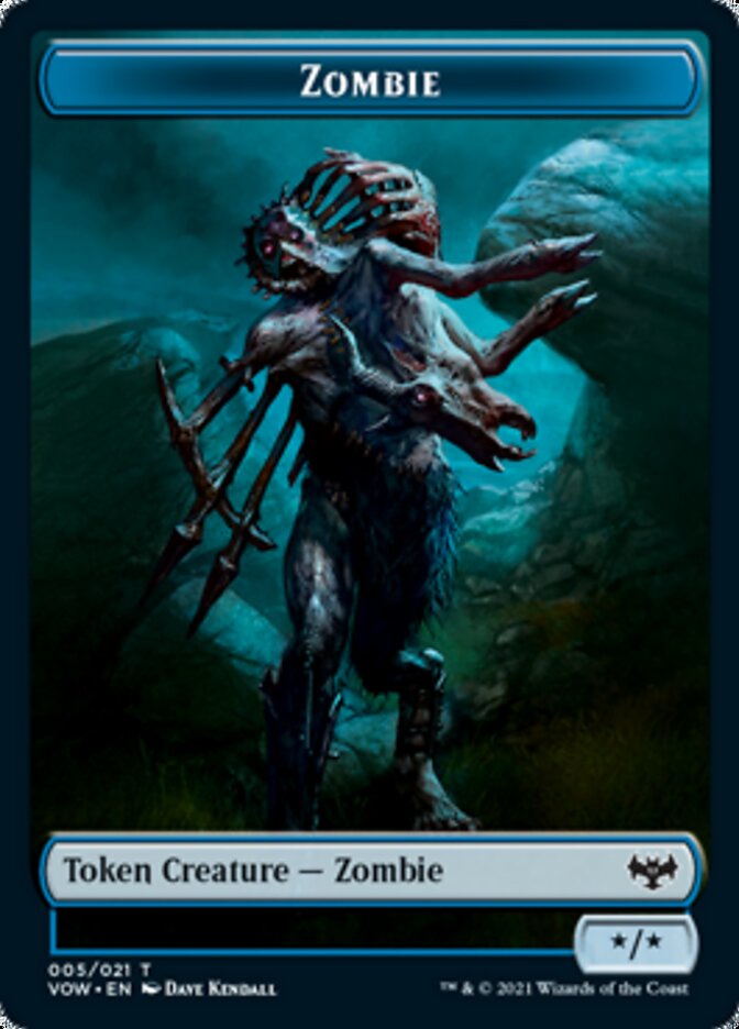 Zombie Token (005) [Innistrad: Crimson Vow Tokens] | Empire Gaming NC