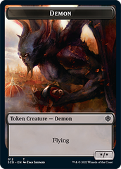 Demon // Demon Double-Sided Token [Starter Commander Decks] | Empire Gaming NC