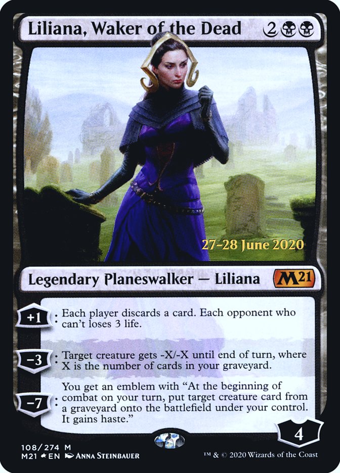 Liliana, Waker of the Dead  [Core Set 2021 Prerelease Promos] | Empire Gaming NC