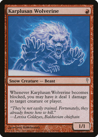 Karplusan Wolverine [Coldsnap] | Empire Gaming NC