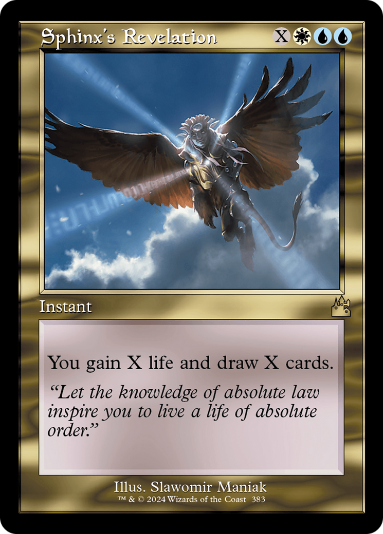 Sphinx's Revelation (Retro Frame) [Ravnica Remastered] | Empire Gaming NC