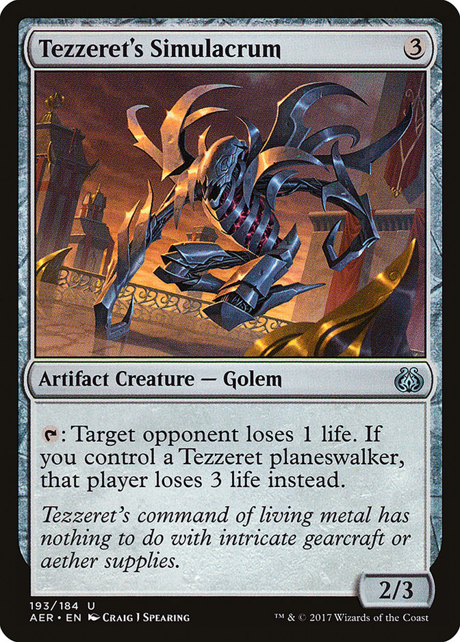 Tezzeret's Simulacrum [Aether Revolt] | Empire Gaming NC