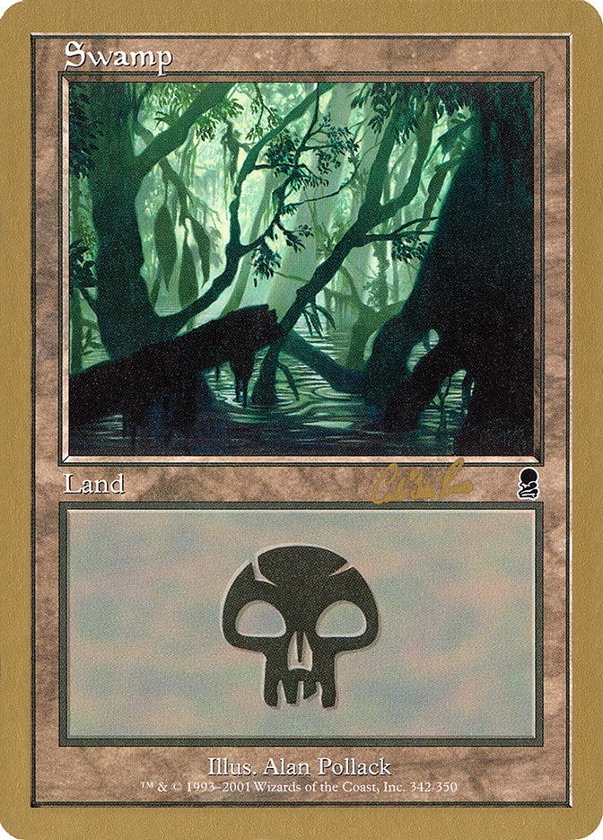 Swamp (cr342) (Carlos Romao) [World Championship Decks 2002] | Empire Gaming NC