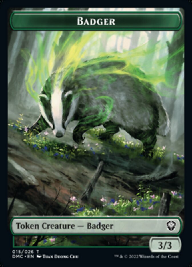 Badger Token [Dominaria United Commander Tokens] | Empire Gaming NC